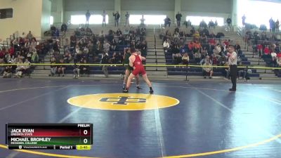 184 lbs Prelim - Jack Ryan, Oneonta State vs Michael Bromley, McDaniel College