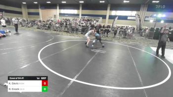 126 lbs Consi Of 64 #1 - Kash Davis, Redmond HS vs Rodrigue Enock, Caldwell WC