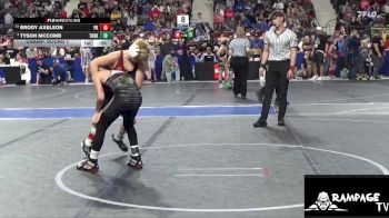 100 lbs Champ. Round 1 - Tyson McComb, Team Of Hard Knox vs Brody Axelson, Plainville Kids