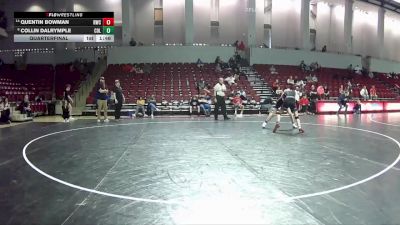 120 lbs Quarterfinal - Quentin Bowman, Reel Wrestling Club vs Collin Dalrymple, Forest Wrestling