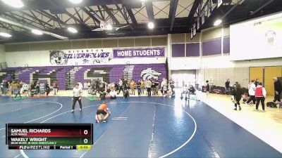 90 lbs 5th Place Match - Wakely Wright, Bear River Jr High Wrestling C vs Samuel Richards, Alta Wings