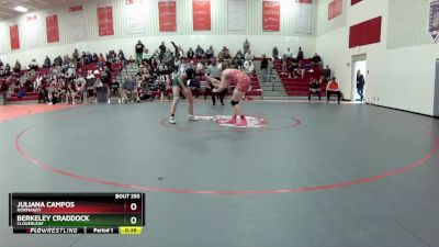 130 lbs Cons. Semi - Berkeley Craddock, Cloverleaf vs Juliana Campos, Normandy