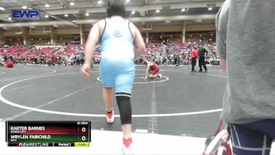 130 lbs Round 1 - Karter Barnes, Osage City vs Wrylen Fairchild, WTC