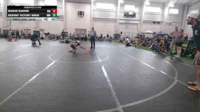 52-56 lbs Round 1 - Destiny Victory Wren, Donahue Wrestling Academy vs Mason Banker, Brawler