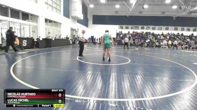 165 lbs Champ. Round 2 - Lucas Michel, Aliso Niguel vs Nicolas Hurtado, Coachella Valley