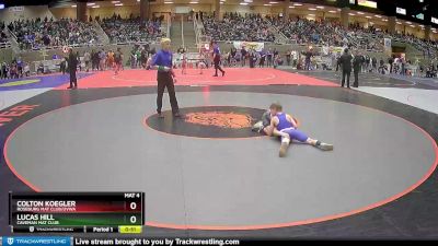 71 lbs Quarterfinal - Lucas Hill, Caveman Mat Club vs Colton Koegler, Roseburg Mat Club/uvwa