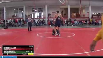 197 lbs Quarterfinal - Jack Servies, Marian University (IN) vs Jacob Brandt, Indiana Tech