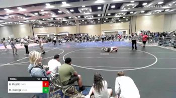 150 lbs Consi Of 8 #1 - Bryan Picallo, Cardinal WC vs Micah George, Wasatch WC