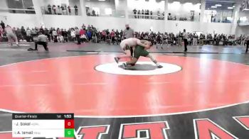 220 lbs Quarterfinal - Justin Sokol, Hopkinton vs Amro Ismail, King Philip