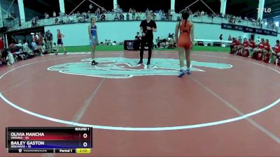 97 lbs Round 1 (8 Team) - Olivia Mancha, Virginia vs Bailey Gaston, Arkansas