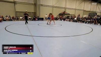 110 lbs Round 2 (6 Team) - Avery Hinojos, Kansas vs Kaelena Ahrens, California Red