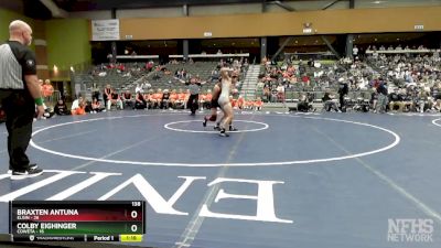 138 lbs Finals (8 Team) - Colby Eighinger, COWETA vs Braxten Antuna, ELGIN