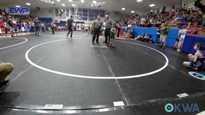 52 lbs Rr Rnd 1 - Obadiah Boyd, Harrah Little League Wrestling vs Emilie Lawler, Midwest City Bombers Youth Wrestling Club