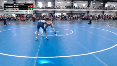 Elite 133 lbs Champ. Round 1 - James Lovelady, Upper Iowa vs Te`Andre Allen, Quincy