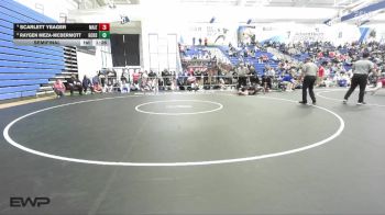 140 lbs Semifinal - Raygen Meza-McDermott, Garden City vs Scarlett Yeager, Maize