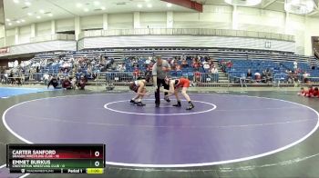 90 lbs Round 2 (6 Team) - Carter Sanford, Dragon Wrestling Club vs Emmet Burkus, Chesterton Wrestling Club