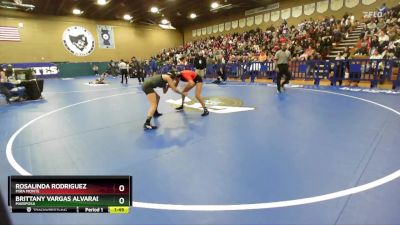 110 lbs Champ. Round 1 - Rosalinda Rodriguez, Mira Monte vs Brittany Vargas Alvarado, Mariposa