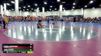 120 lbs Finals (8 Team) - Jake Austin, Somerset Academy vs Owen Henriksen, Alburnett