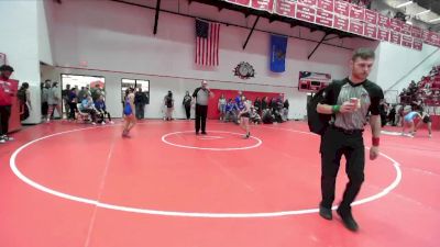 JH 102 lbs Champ. Round 2 - Olivia Treat, DEER CREEK (ED) vs Avriella Pretty Bear, HARRAH