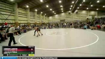 100 lbs Quarters & Wb (16 Team) - Jordan Larson, Warriors Of Christ vs Lincoln Steele, Idaho 1