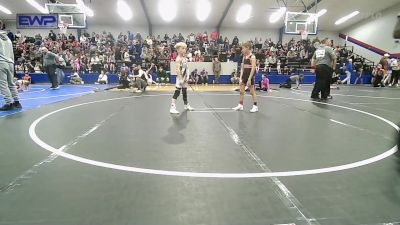 61 lbs Quarterfinal - Cole Schiltz, Verdigris Youth Wrestling vs Knox Perkins, Tahlequah Wrestling Club