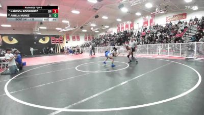 125 lbs Cons. Round 4 - Ariela Nunez, Cathedral City vs Nautica Rodriguez, Centennial (Corona)