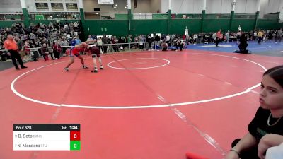 131 lbs Round Of 16 - Deydon Soto, Danbury vs Nik Massaro, St Joesphs Collegiate