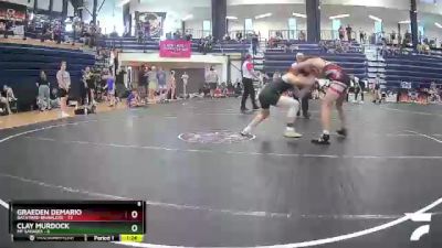 140 lbs Quarterfinals (8 Team) - CLAY MURDOCK, MF Savages vs Graeden Demario, Backyard Brawlers