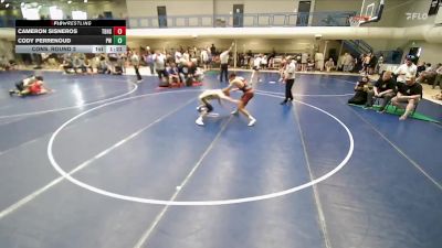 138 lbs Cons. Round 2 - Cody Perrenoud, Peak Wrestling vs Cameron Sisneros, Thunder Basin High School