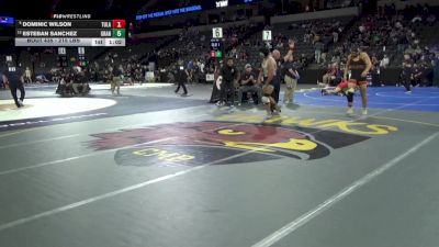 215 lbs Round Of 16 - Dominic Wilson, Tulare Union (CS) vs Esteban Sanchez, Granite Hills (SD)