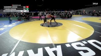 3A Boys 215 lbs Cons. Round 2 - Calvin Longoni, Vale Boys vs Alejandro Arenas, Willamina Boys