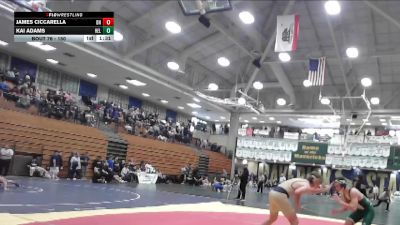 150 lbs Champ. Round 1 - Kai Adams, Helix vs James Ciccarella, Del Norte (San Diego)