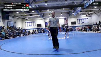 Girls 114 lbs Cons. Round 3 - Ava Ayers, Ocean Springs Women vs Lydia Ashcraft, Vancleave High School