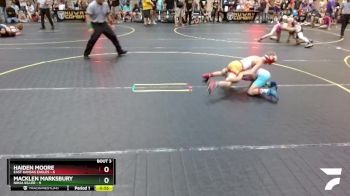 65 lbs Round 1 (6 Team) - Haiden Moore, East Kansas Eagles vs Macklen Marksbury, Ninja Killer