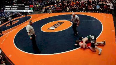 157 lbs Semis & 1st Wrestleback (8 Team) - Connor Cassels, Woodstock (Marian) vs Mason Garner, Coal City