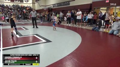 SPW-11 lbs Semifinal - Jacob Falck, West Delaware vs Jansen Connolly, East Buchanan Mat Club