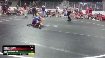 W 112 lbs Round 1 (3 Team) - Jasmine Luedtke, Iowa vs Acelyn Duran, Colorado
