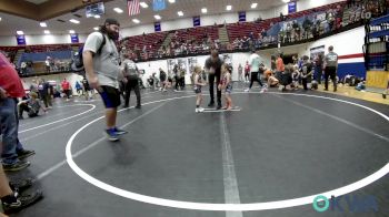 37 lbs Consi Of 8 #2 - Easton Civitts, Harrah Little League Wrestling vs Sadie Beavers, Harrah Little League Wrestling