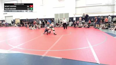 153 lbs Semifinal - Wyatt Hoppes, The Asylum White-HS vs Talon Decker, Illini-HS