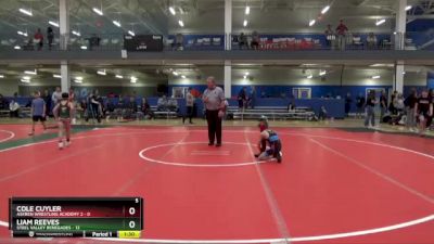 68 lbs Round 2 (16 Team) - Cole Cuyler, Askren Wrestling Academy 2 vs Liam Reeves, Steel Valley Renegades