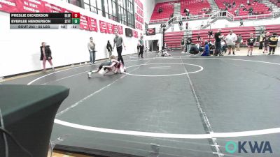 55 lbs Final - Preslie Dickerson, Blue Devil Wrestling vs Everlee Henderson, Standfast