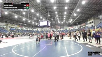 42 lbs Rr Rnd 2 - Tyson Marr, Legacy Boltz WC vs Weston Kisamore, Valley Bad Boys