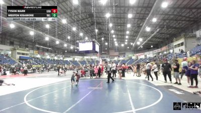 42 lbs Rr Rnd 2 - Tyson Marr, Legacy Boltz WC vs Weston Kisamore, Valley Bad Boys