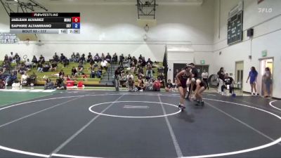 117 lbs Cons. Round 3 - Jaelean Alvarez, Mt. San Antonio College vs Saphire Altamirano, Skyline College