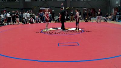 100 lbs Cons. Quarters - Ryan Cotton, Outlaw vs Owen Santos, Livermore Elite Wrestling Club