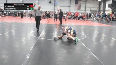 76 lbs Round 4 - 1:30pm Friday - Logan Dodge, Team Michigan vs Rj Cabrera, Florida Elite