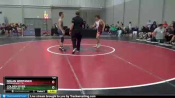 120 lbs Round 3 (8 Team) - Nolan Wertanen, Michigan Blue vs Colden Dyer, Oklahoma Red