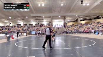 Girls 185 lbs Cons. Round 3 - Ellysia Jennings, Coffee Co. Central High School vs Natalia Allen, Shelbyville Central High School