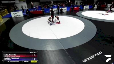 45 lbs 5th Place Match - Abel Castro, Scotsmen Wrestling Club vs Logan Davalos, California