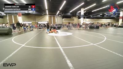 132 lbs Consi Of 8 #2 - Andres Cuellar, All American Wrestling Club vs Brandon Pattillo, Boneyard Wrestling Academy